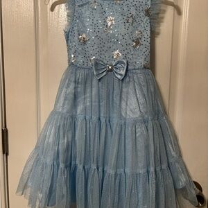 Jona Michelle Light Blue Dress with Star Accents